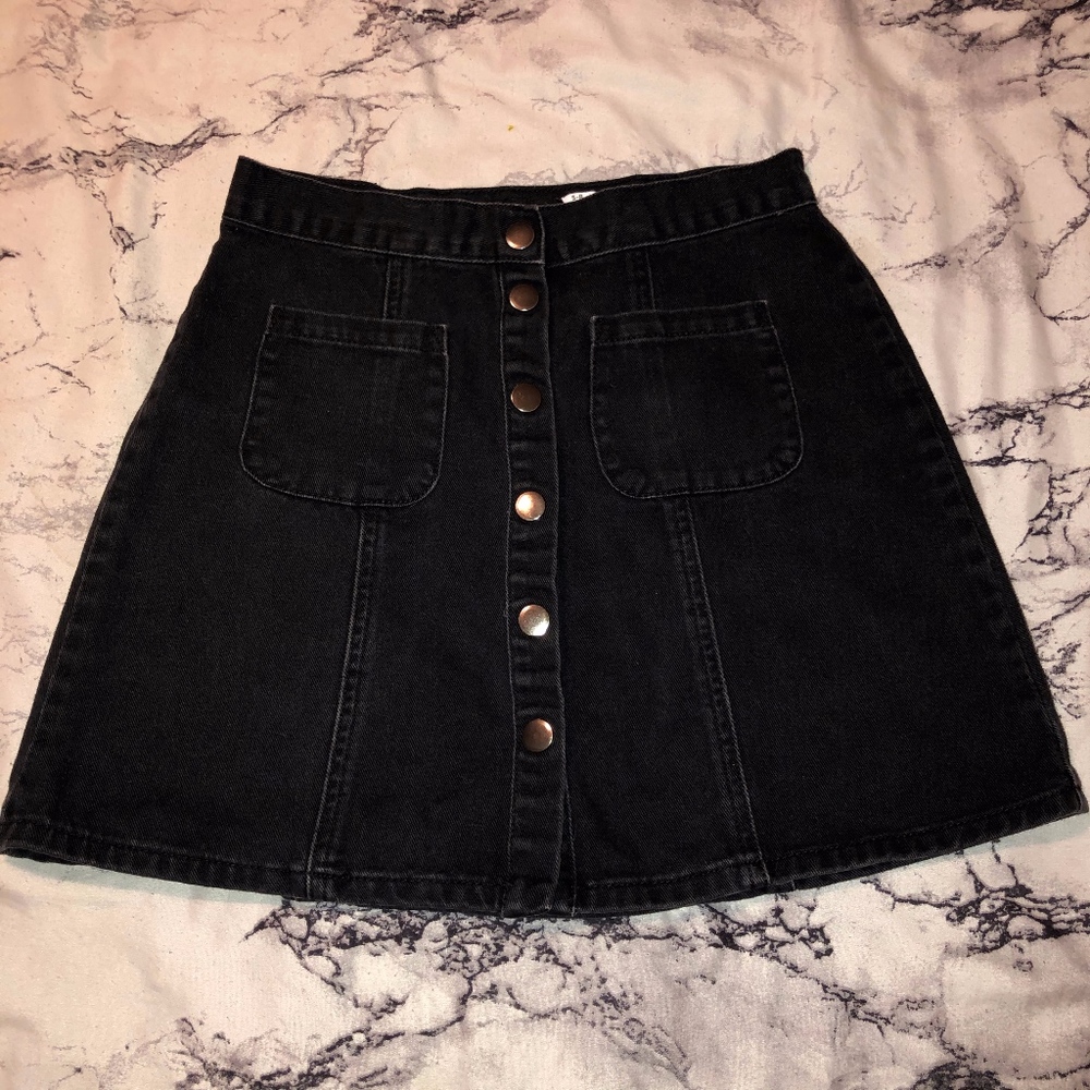 BDG Denim Button up Skirt